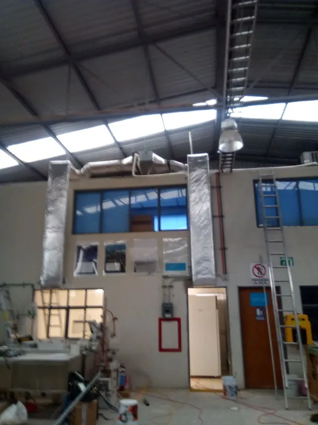 Levantamiento en nave industrial